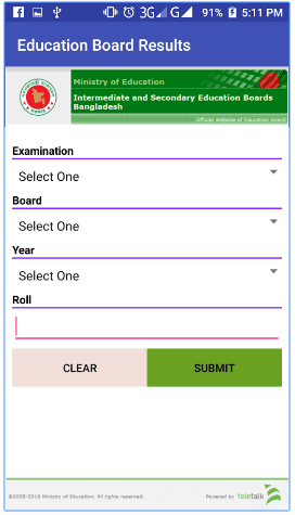 Android Apps For Checking JSC Examination Result 2025