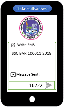Barisal Board SSC Result 2025 Via SMS