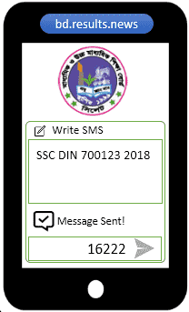 Dinajpur Board SSC Result 2025 via SMS
