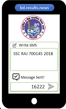 Rajshahi Board SSC Result 2025 via SMS