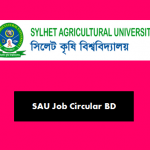 সিলেট কৃষি বিশ্ববিদ্যালয় বিজ্ঞপ্তি নিয়োগ