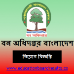 বন অধিদপ্তর ফরেস্টার বিজ্ঞপ্তি নিয়োগ ২০২০
